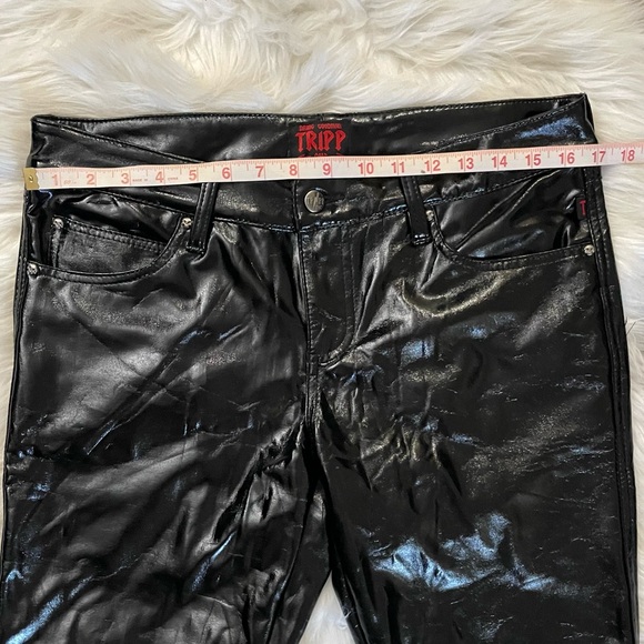 Daang Goodman Tripp NYC Black Pants Size 30/11 PVC Vinyl **FLAWS SEE PHOTOS** - Picture 10 of 12